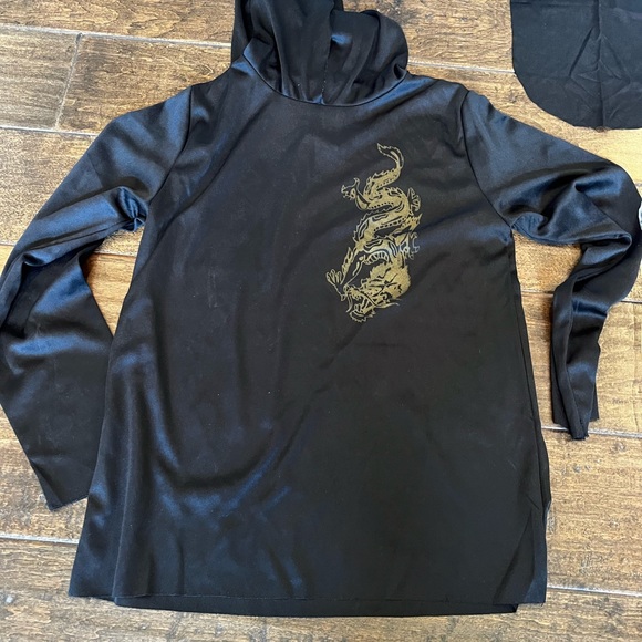 Ninja Costume & Swords/Chest Protector size 8-10 Christmas Gift Halloween - Picture 2 of 7